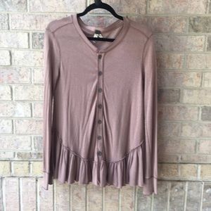 Free People knit cardigan